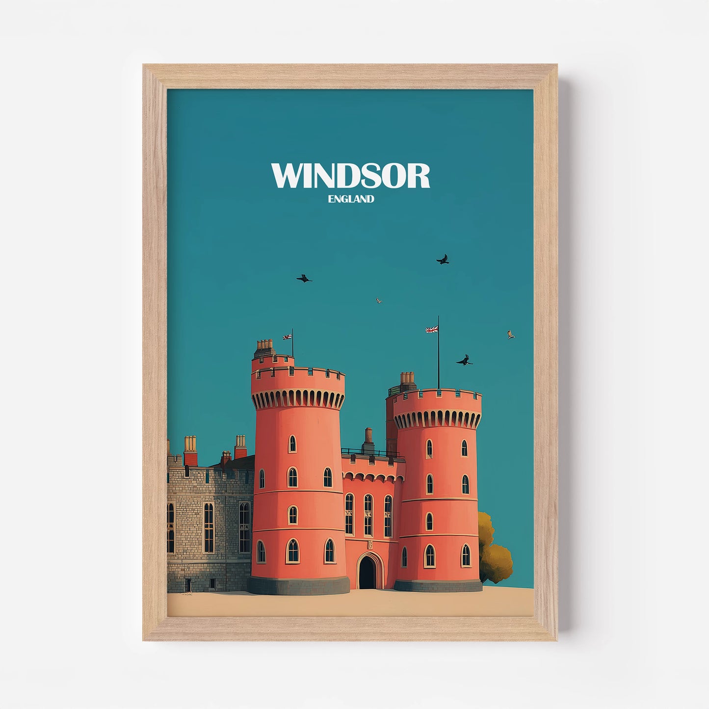 Windsor Castle England Travel Poster