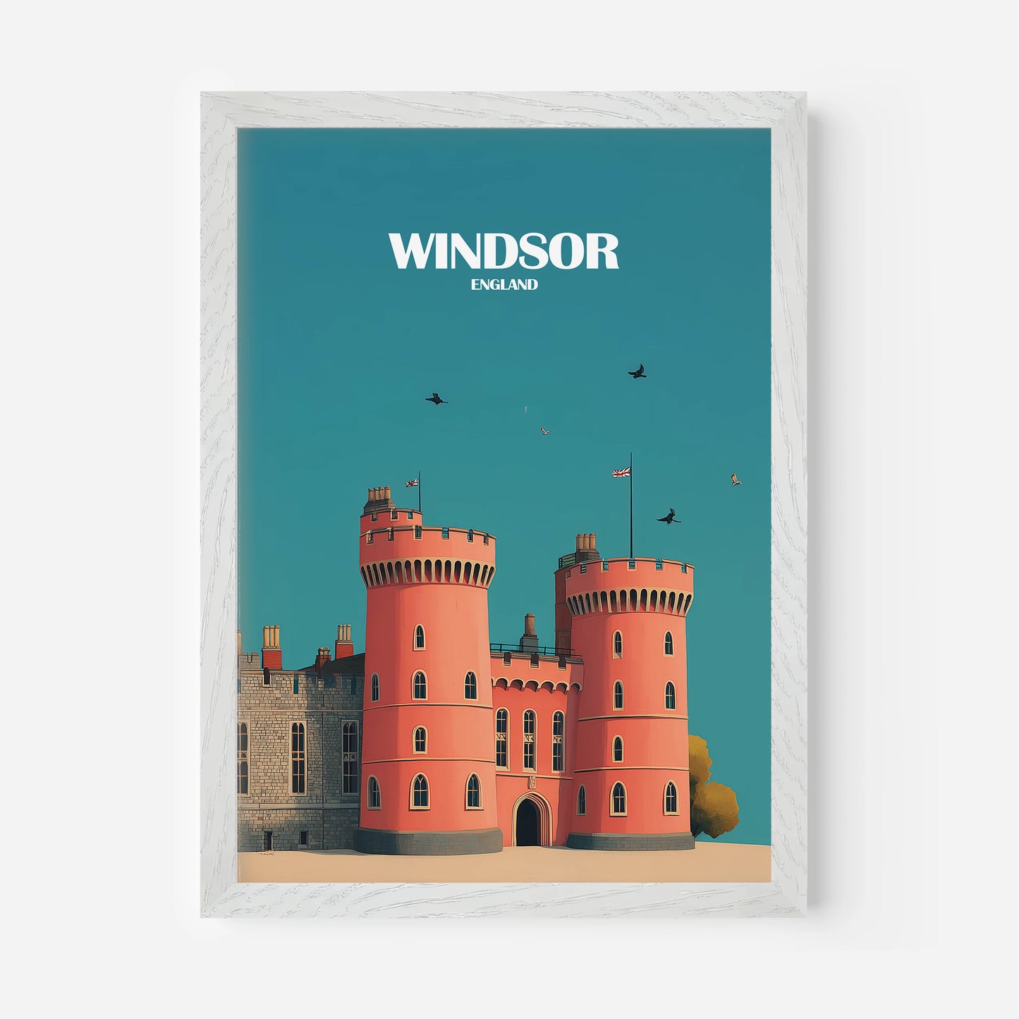 Windsor Castle England Travel Poster