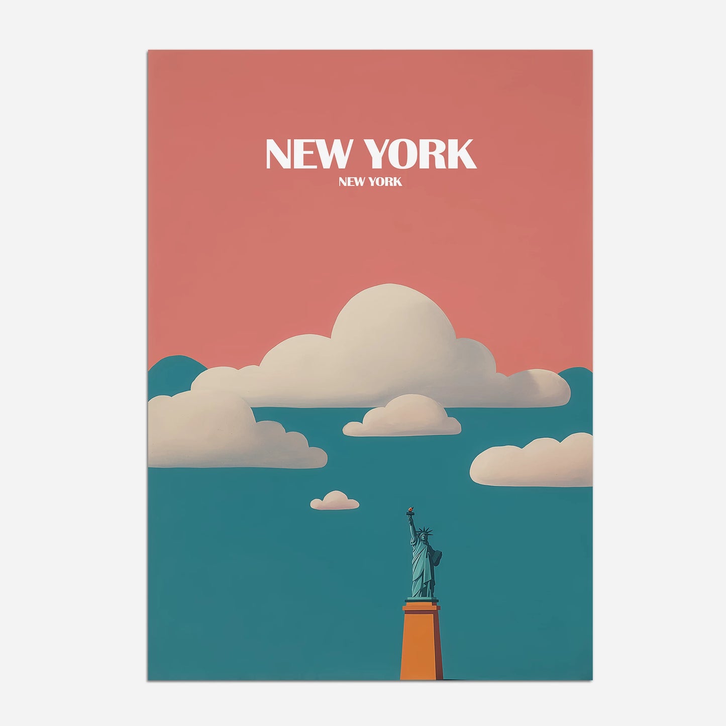 New York Statue Of Liberty USA Travel Poster