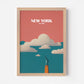 New York Statue Of Liberty USA Travel Poster