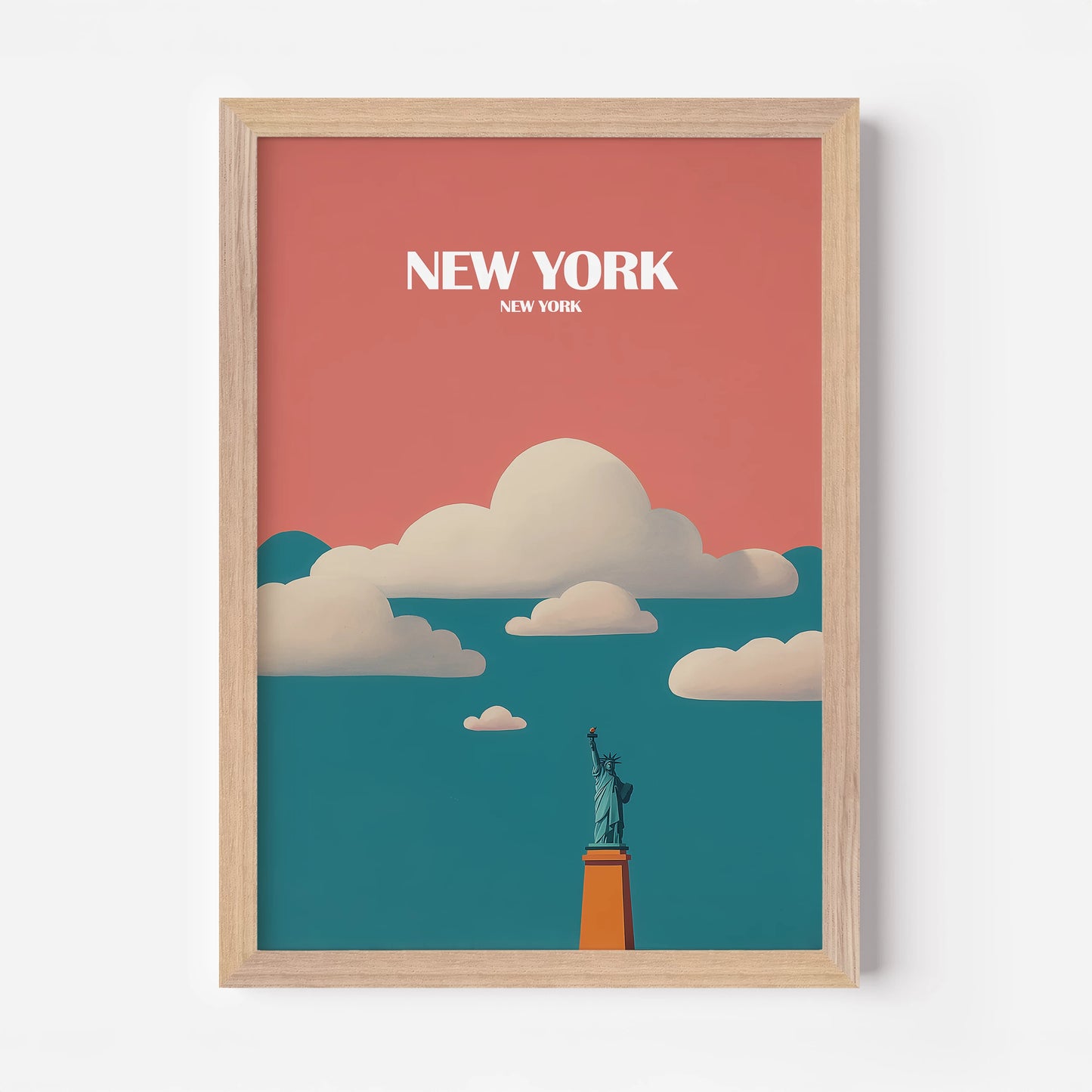 New York Statue Of Liberty USA Travel Poster