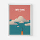 New York Statue Of Liberty USA Travel Poster
