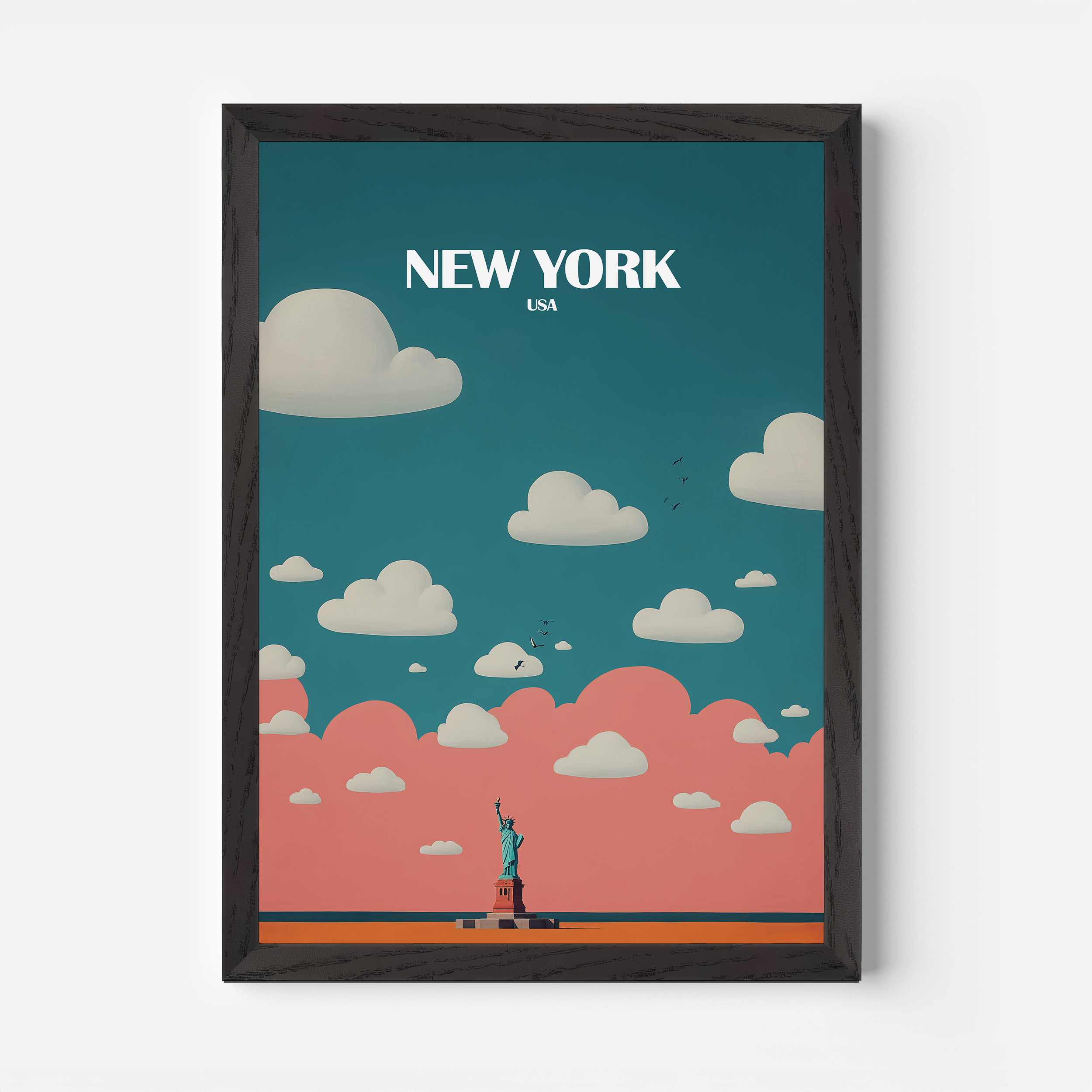 New York Statue Of Liberty USA Travel Poster