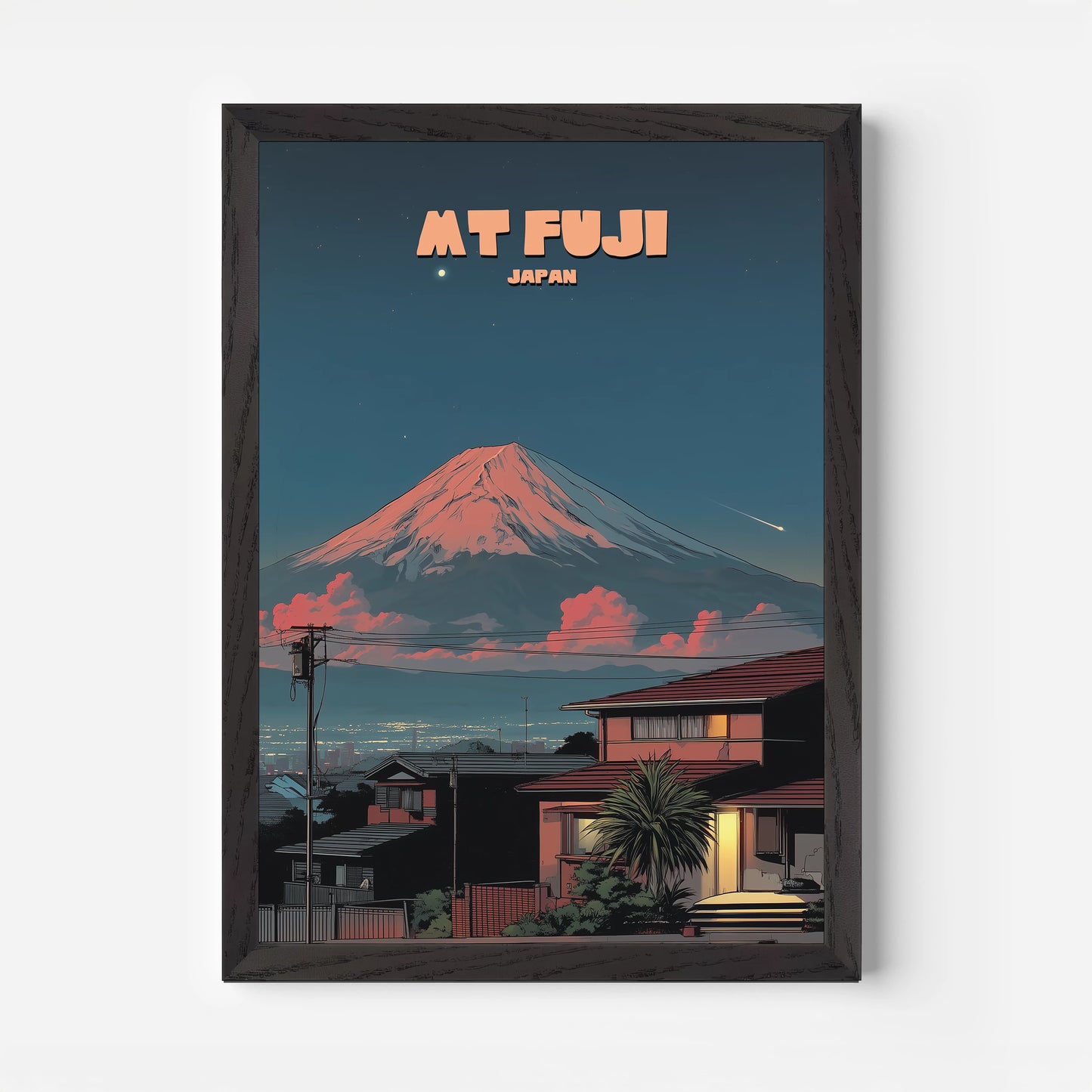Mount Fuji Japan Asia Travel Poster