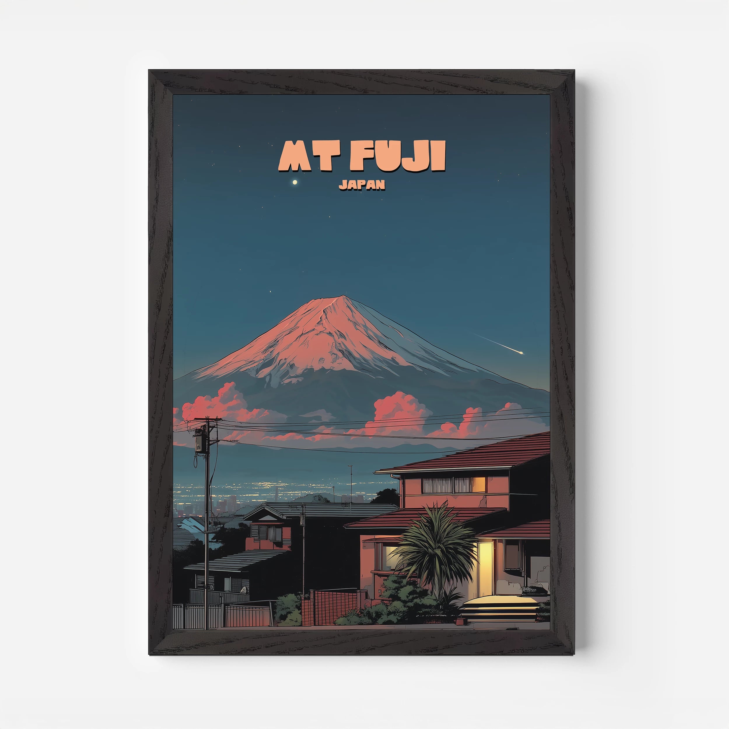 Mount Fuji Japan Asia Travel Poster