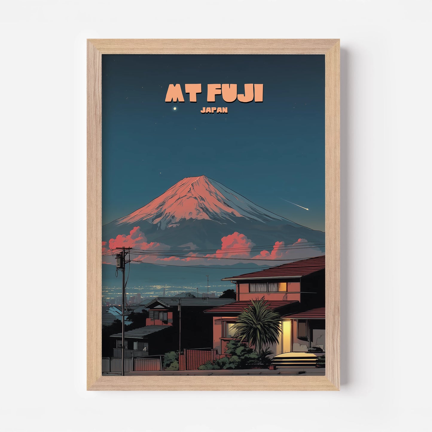 Mount Fuji Japan Asia Travel Poster