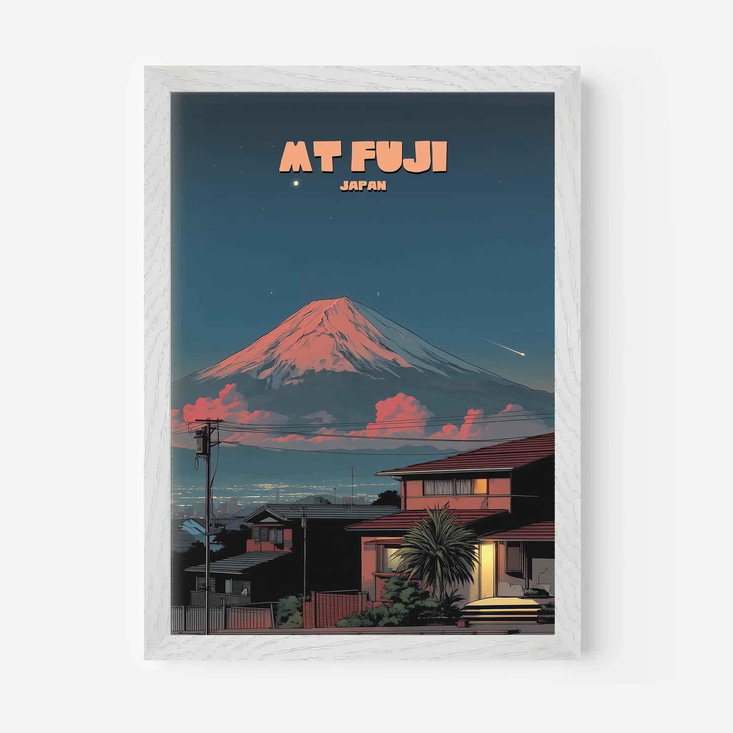 Mount Fuji Japan Asia Travel Poster