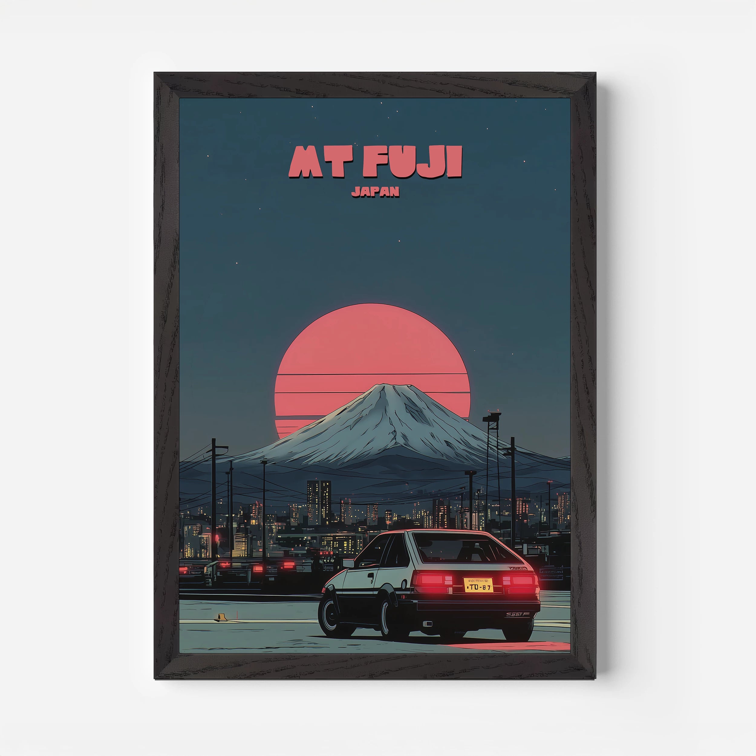 Mount Fuji Japan Asia Travel Poster