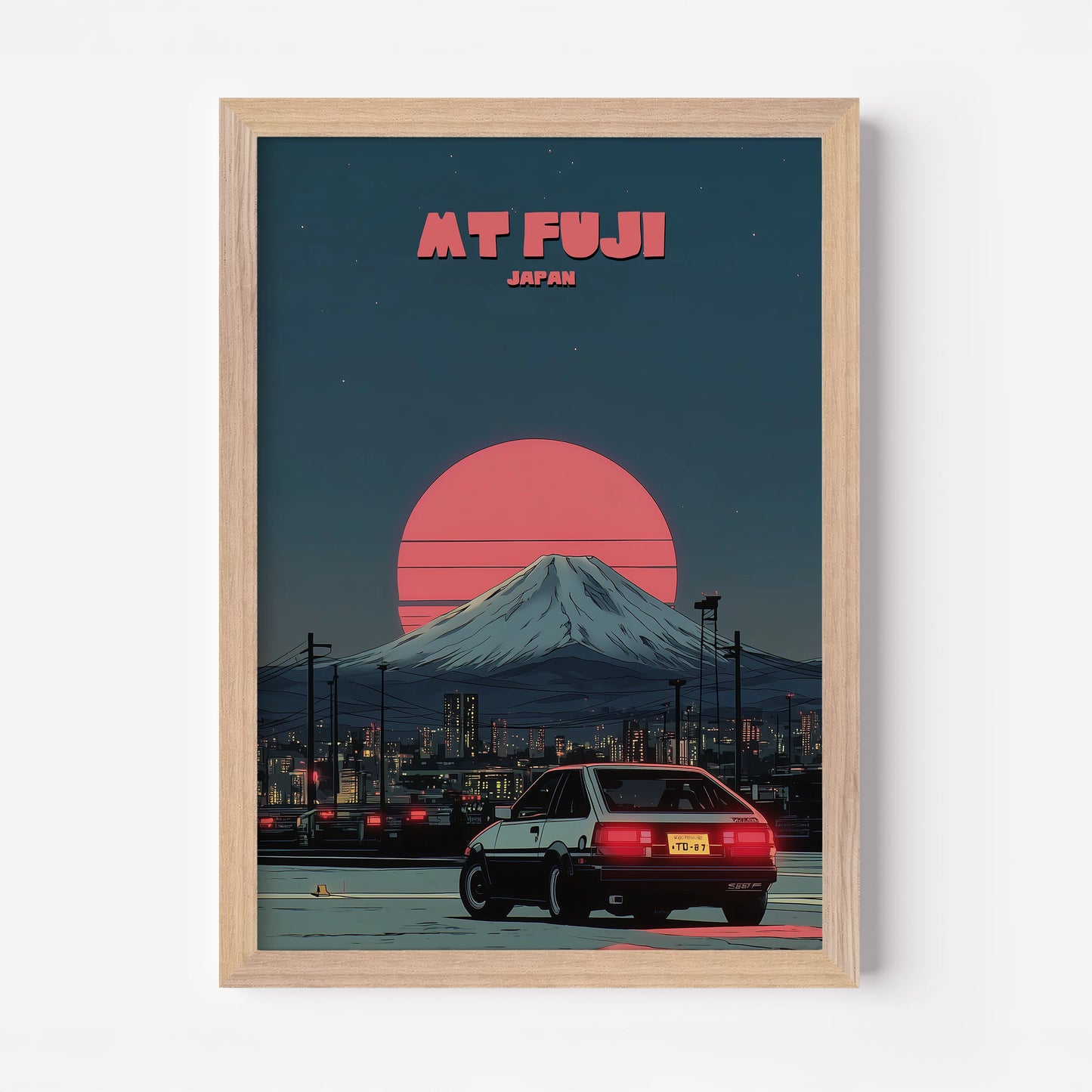 Mount Fuji Japan Asia Travel Poster