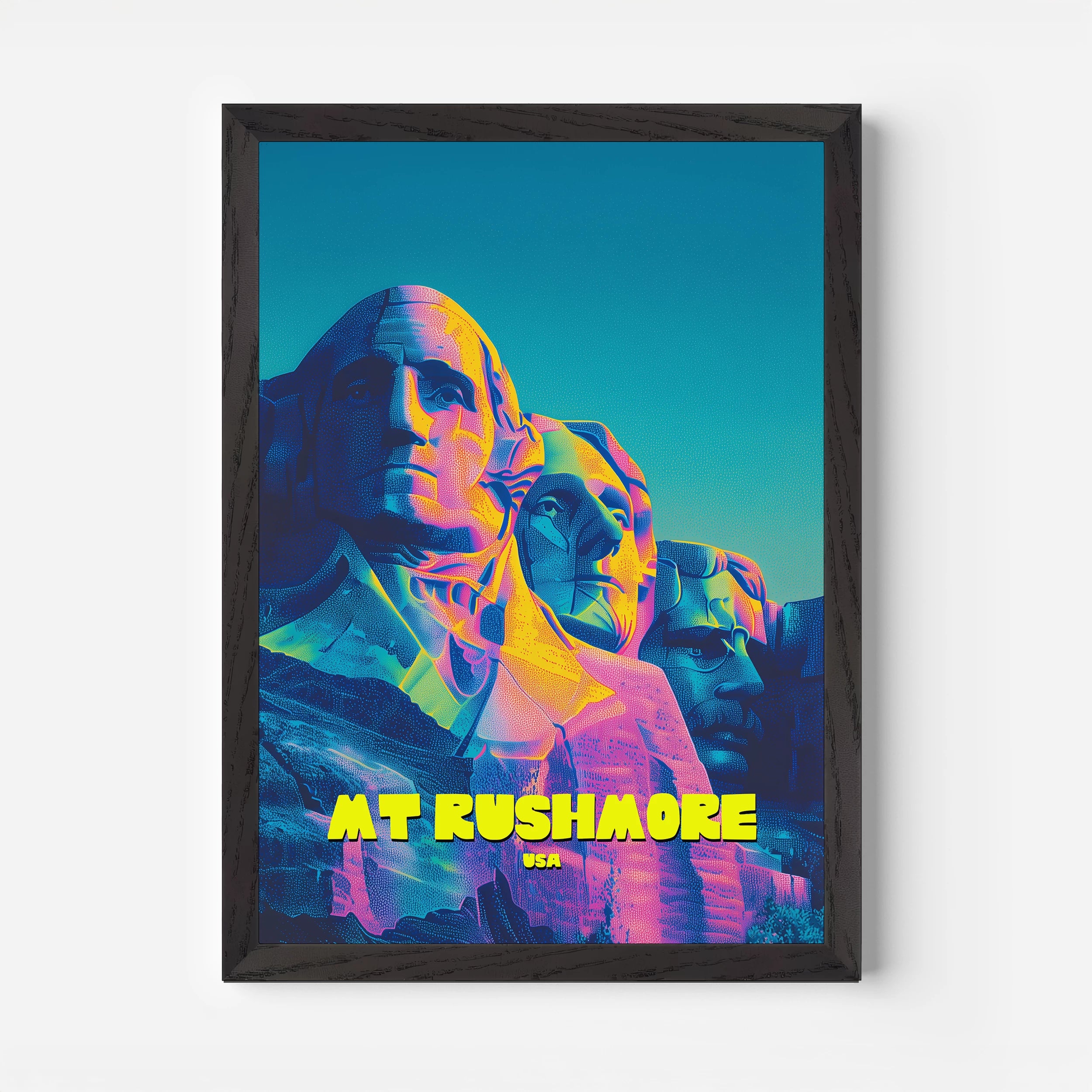 MT Rushmore South Dakota America Travel Poster