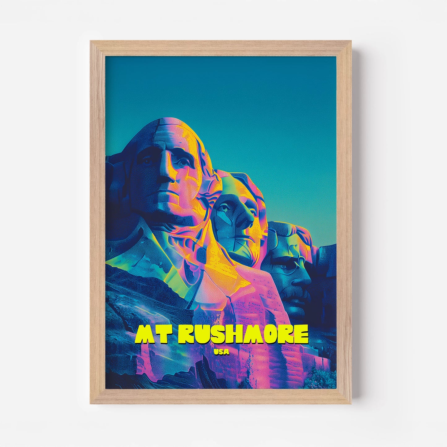 MT Rushmore South Dakota America Travel Poster