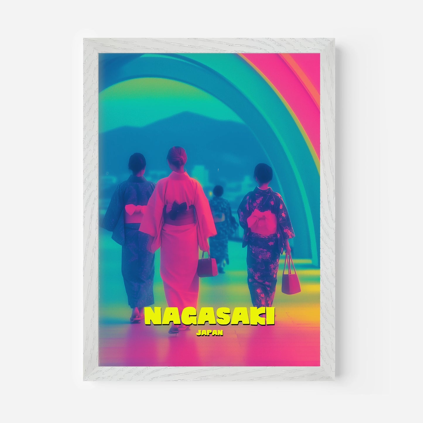 Nagasaki Japan Asia Travel Poster