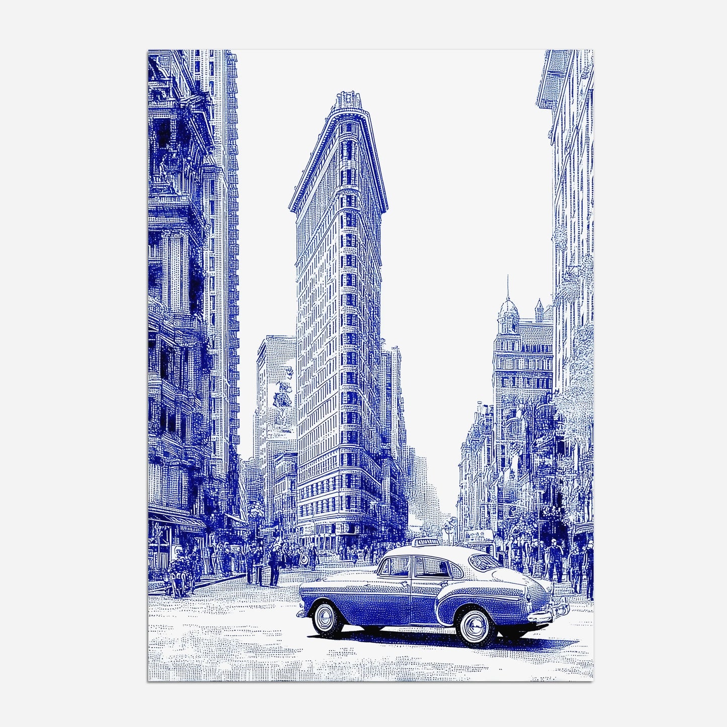 Flatiron New York America Travel Poster