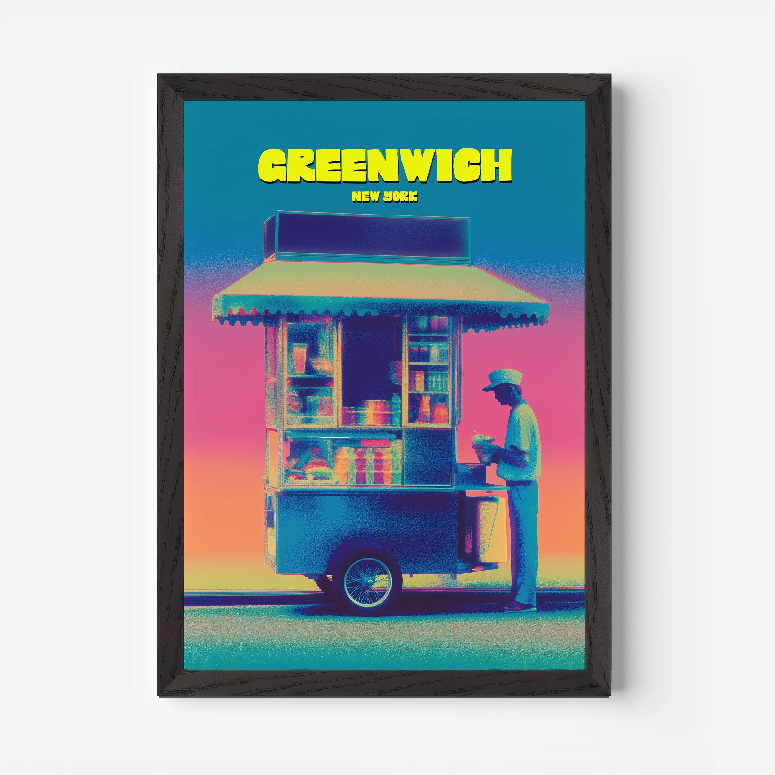 Greenwich New York Manhattan America Travel Poster