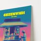 Greenwich New York Manhattan America Travel Poster