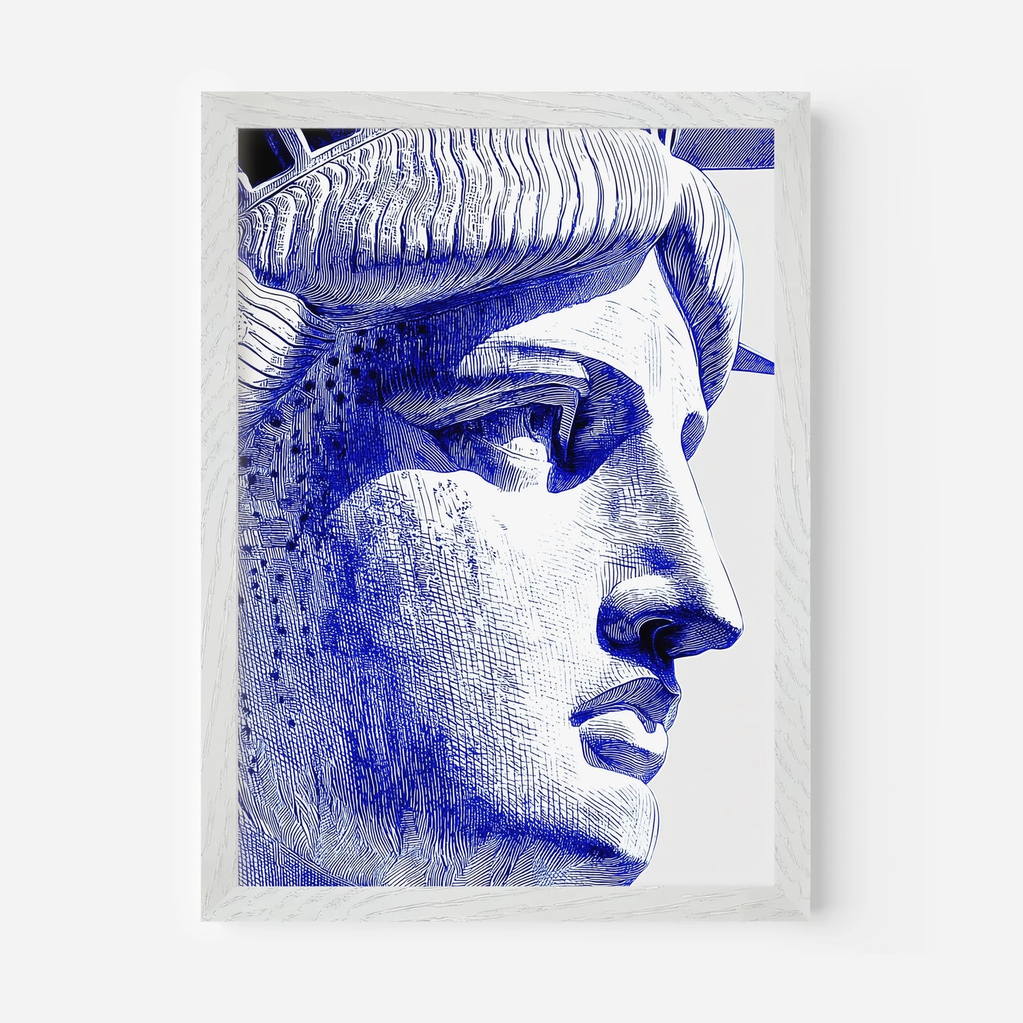 Statue Of Liberty Portrait New York America Travel Poster