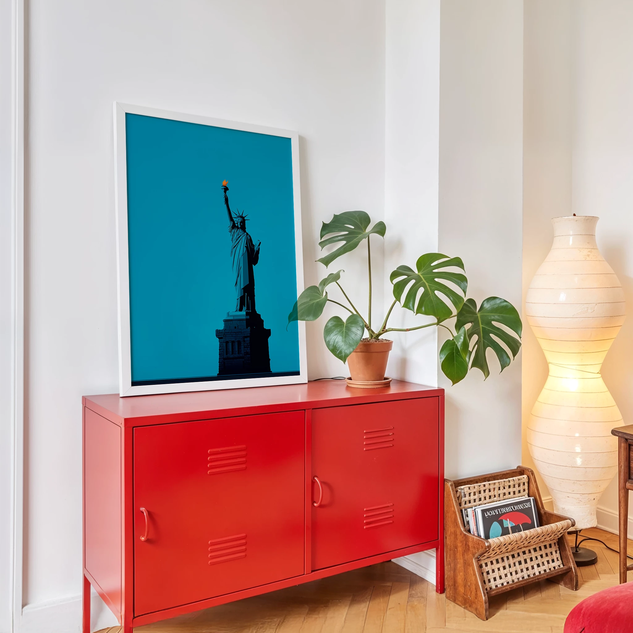 Statue Of Liberty Torch New York America Travel Poster