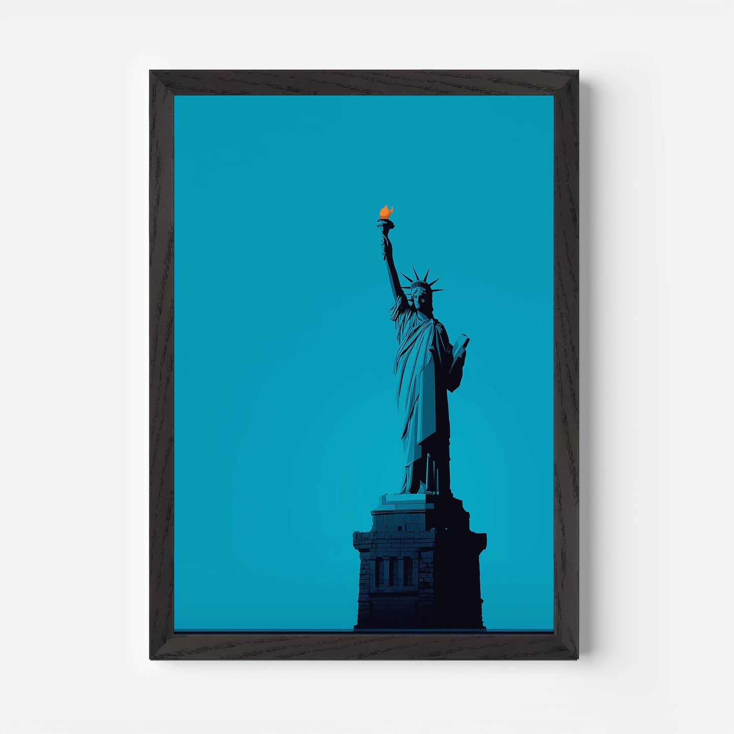 Statue Of Liberty Torch New York America Travel Poster