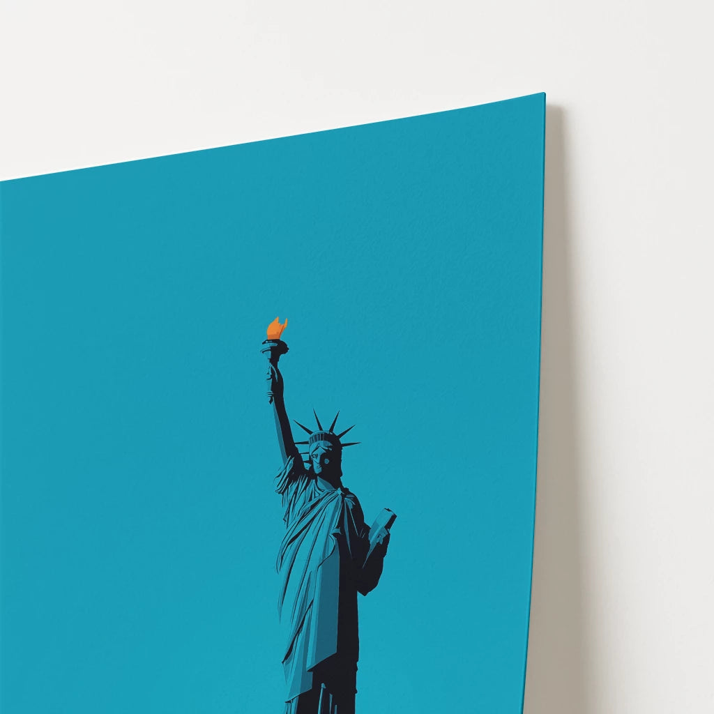 Statue Of Liberty Torch New York America Travel Poster