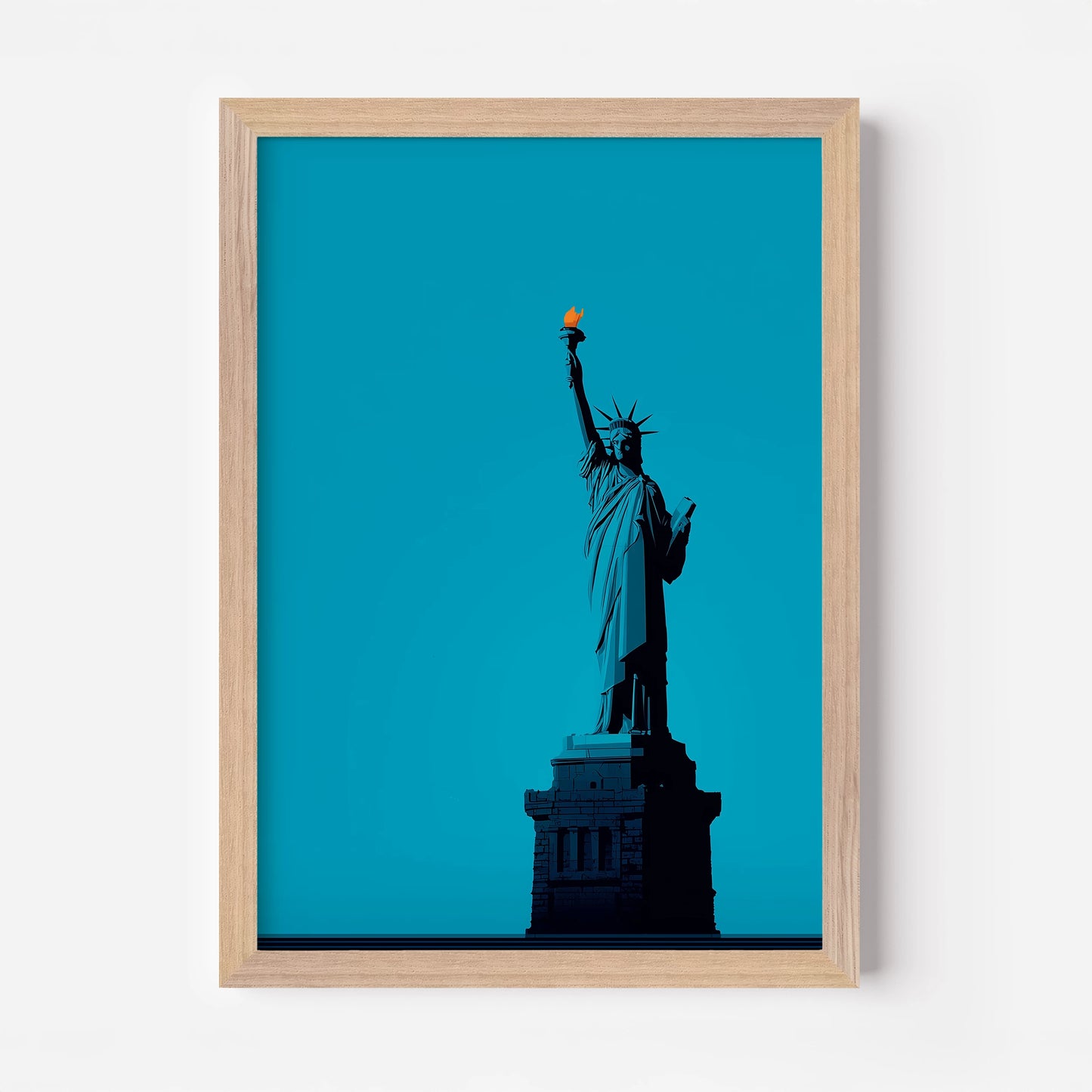 Statue Of Liberty Torch New York America Travel Poster