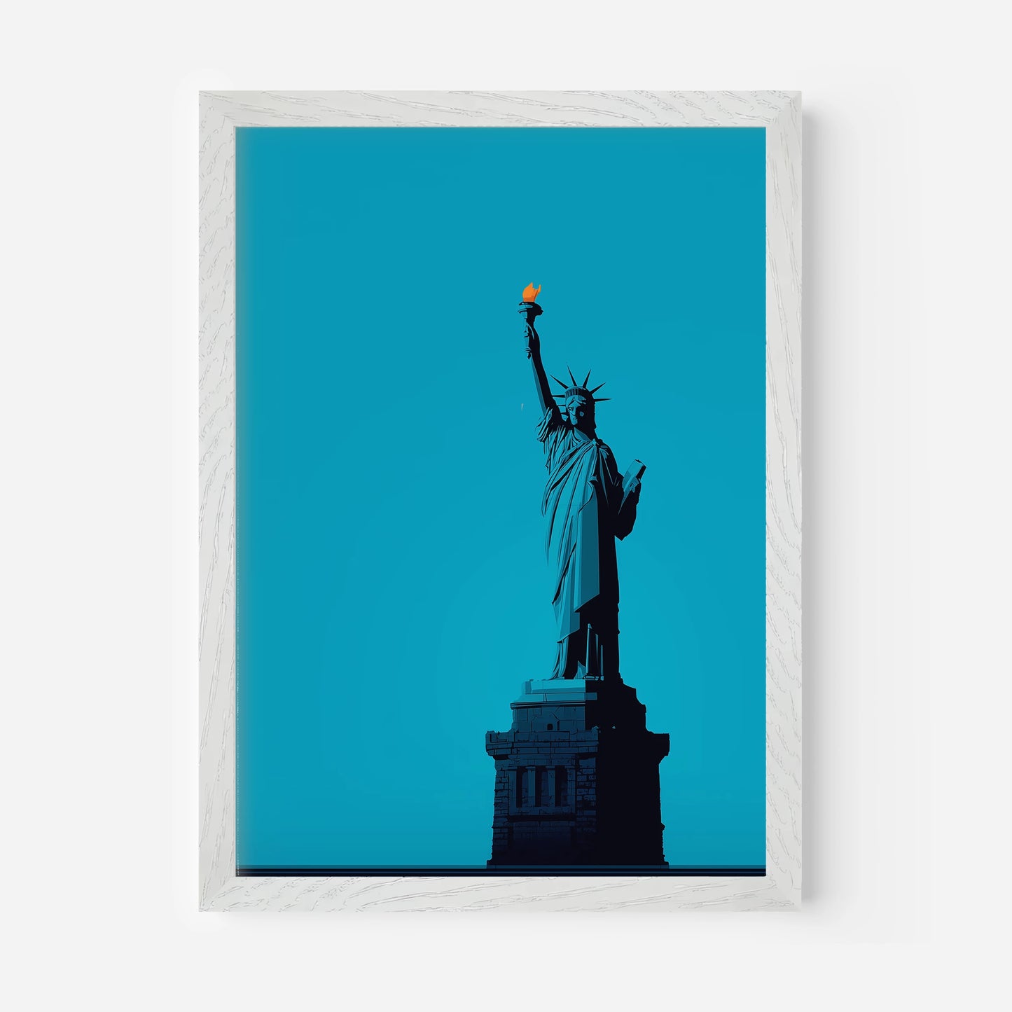 Statue Of Liberty Torch New York America Travel Poster