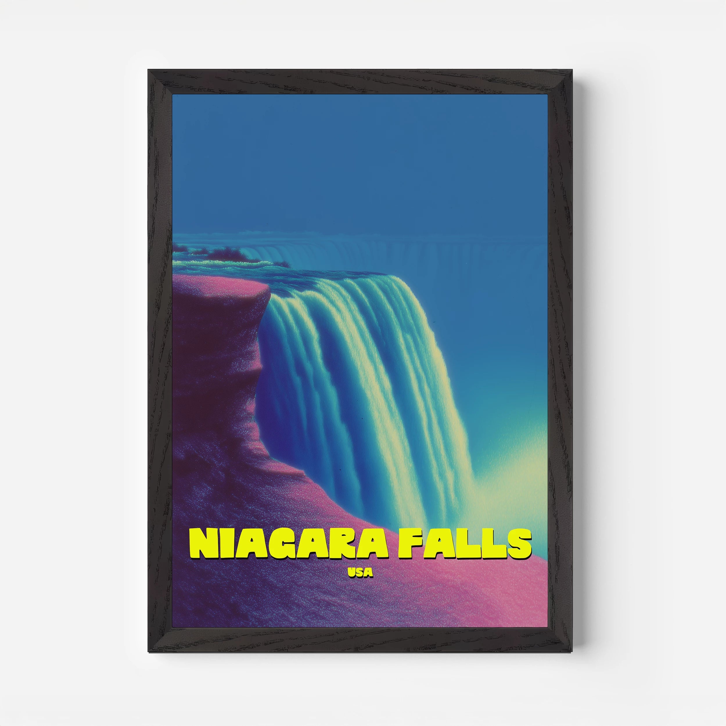 Niagara Falls New York America Travel Poster