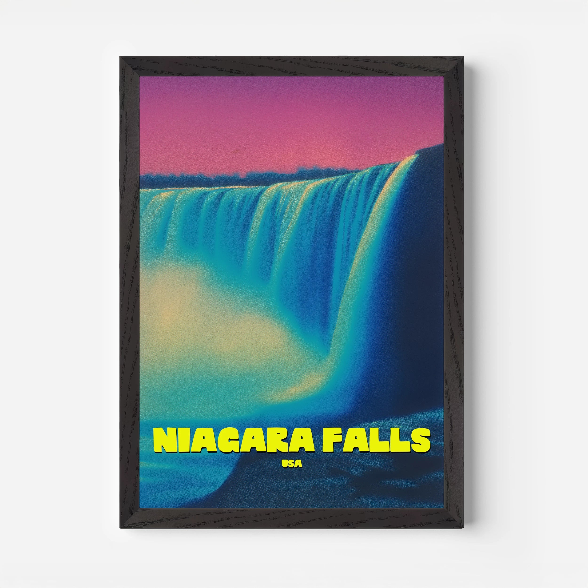 Niagara Falls New York America Travel Poster