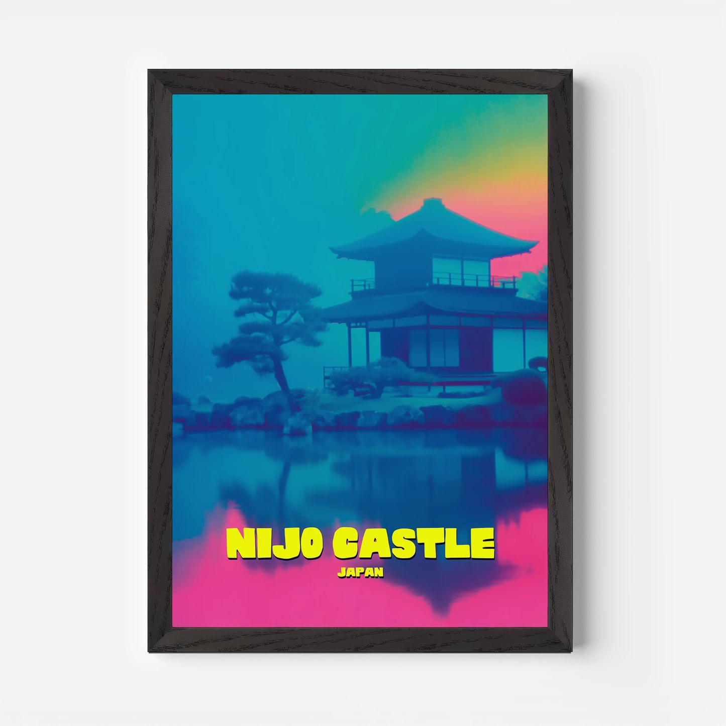 Nijo Castle Japan Asia Travel Poster