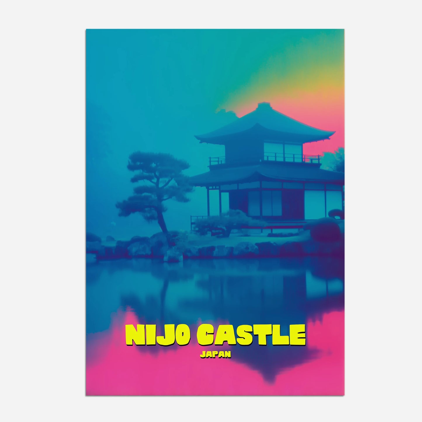 Nijo Castle Japan Asia Travel Poster