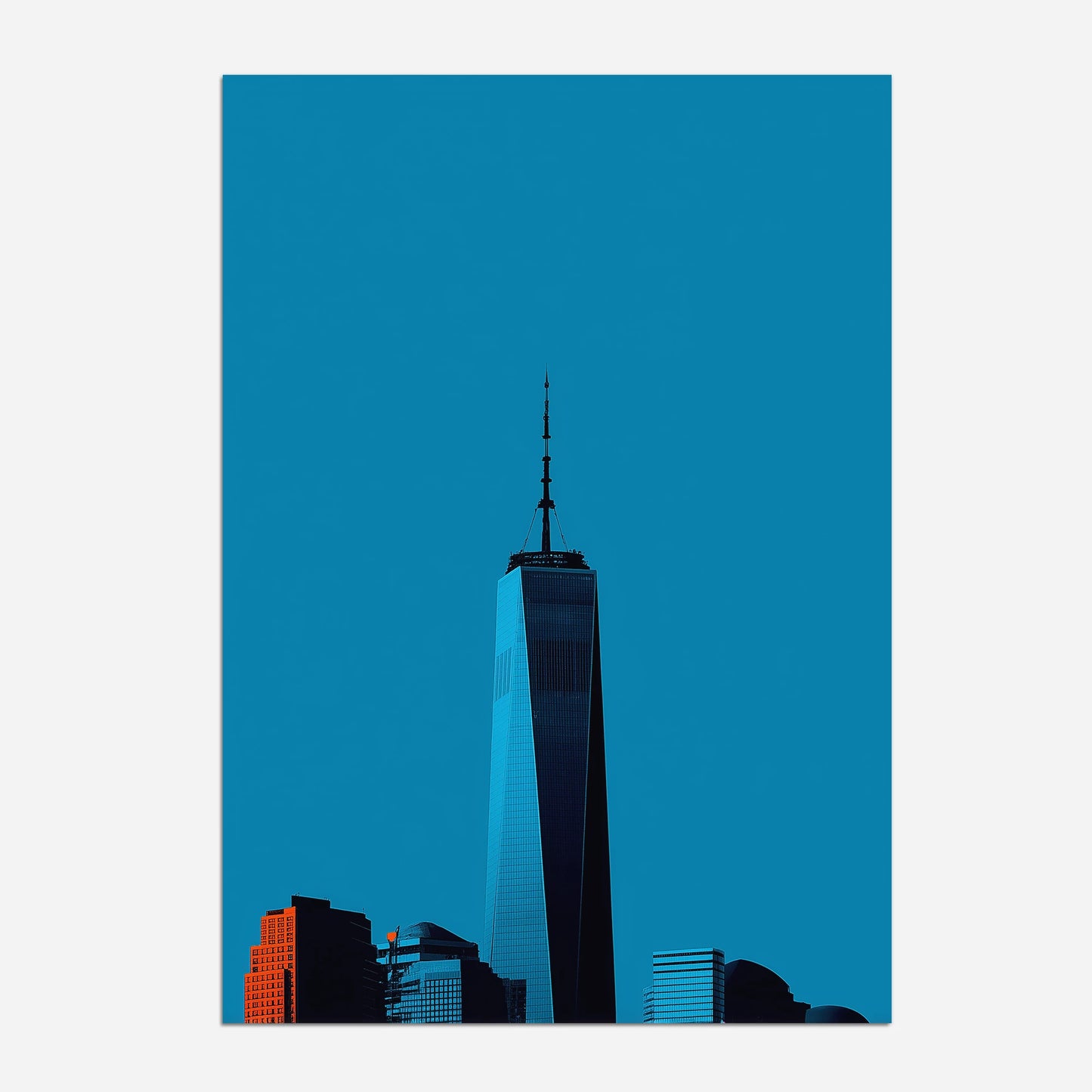 One World Trade Center New York America Travel Poster