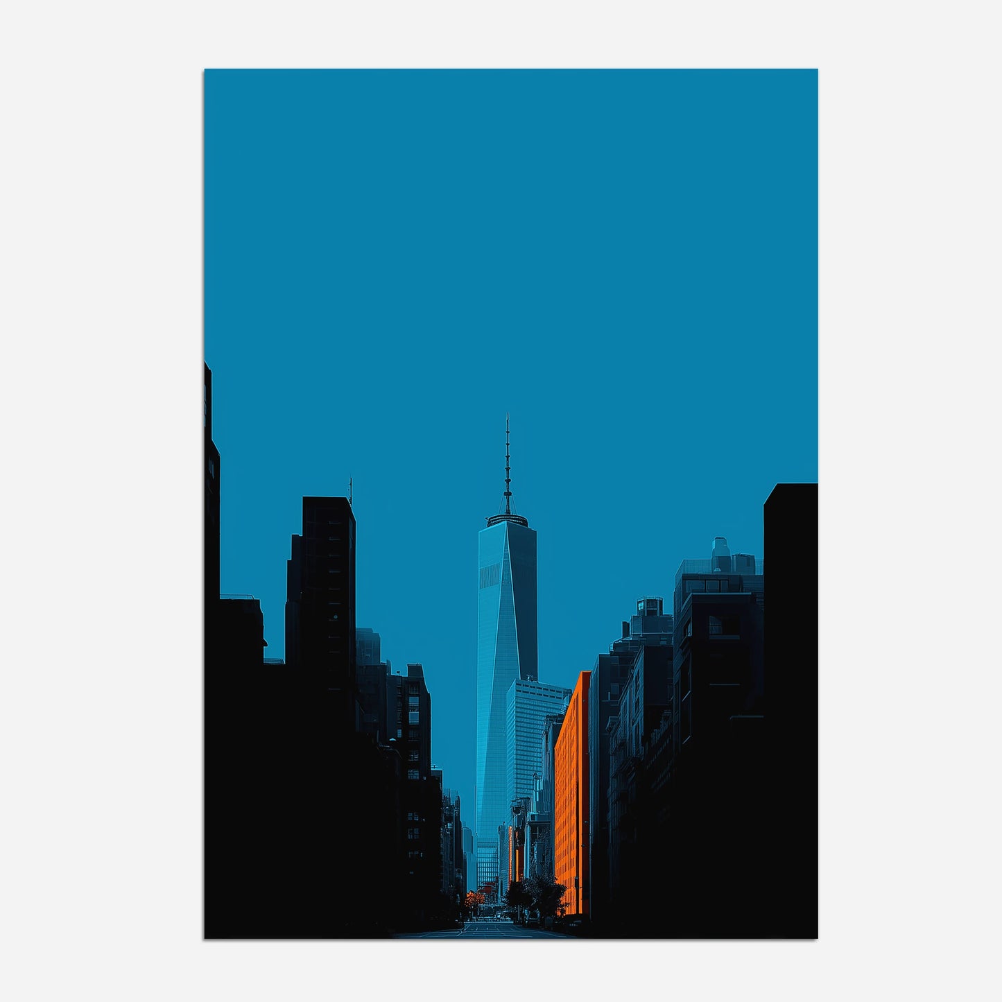 One World Trade Center New York America Travel Poster