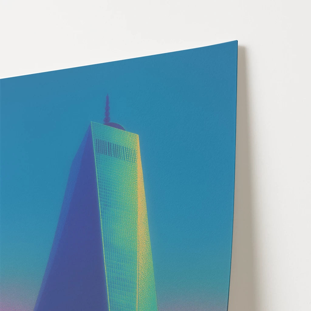 One World Trade Center New York Manhattan America Travel Poster