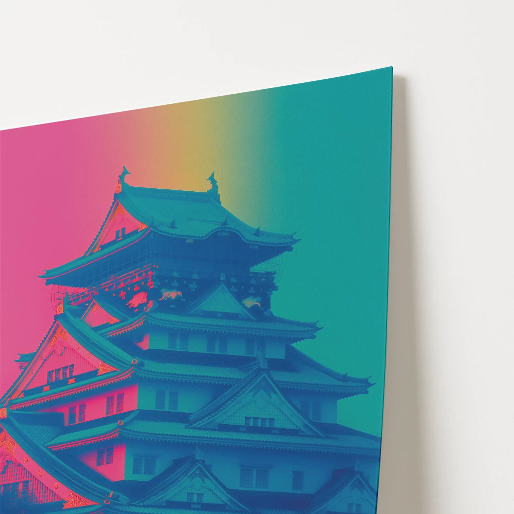 Osaka Castle Sunset Osaka Japan Asia Travel Poster