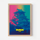 Osaka Castle Sunset Osaka Japan Asia Travel Poster