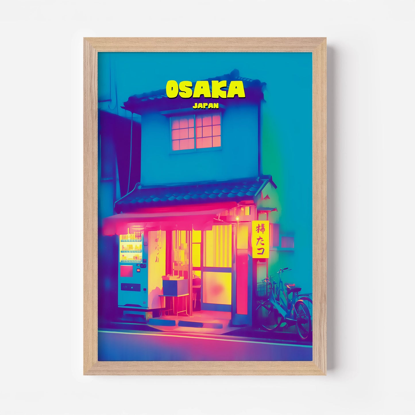 Osaka Japan Asia Travel Poster