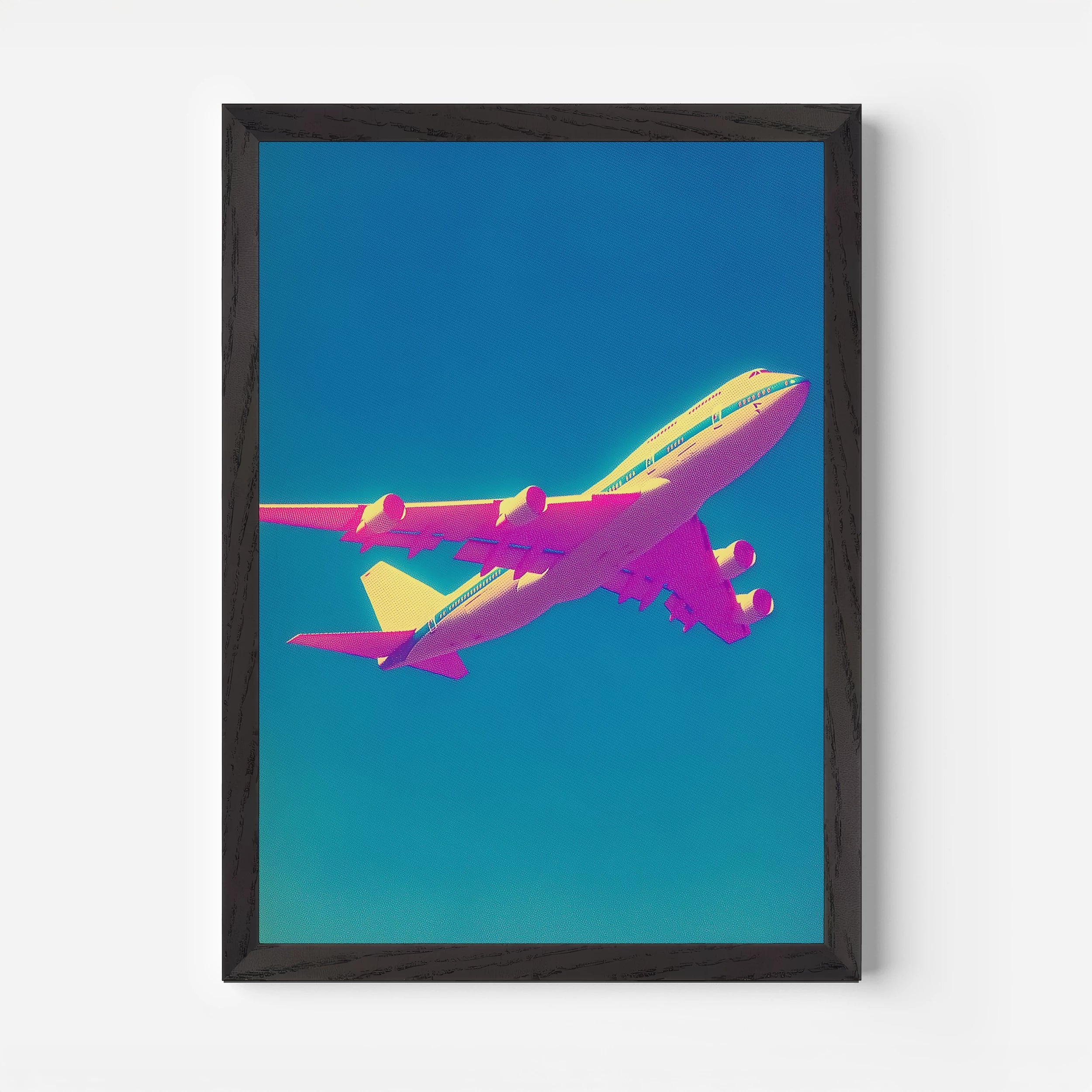 Plane Flight Travel Poster