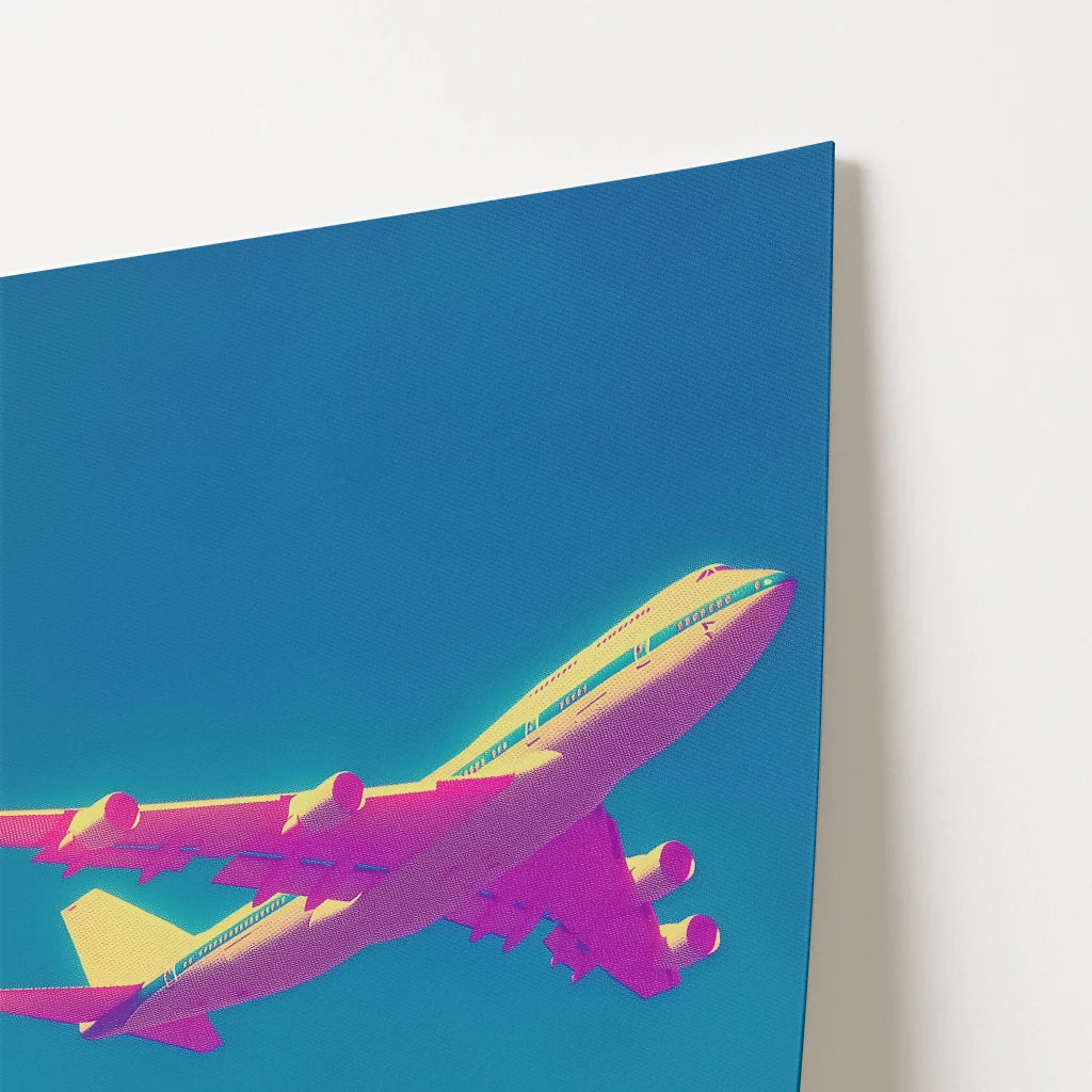 Plane Flight Travel Poster