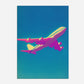 Plane Flight Travel Poster
