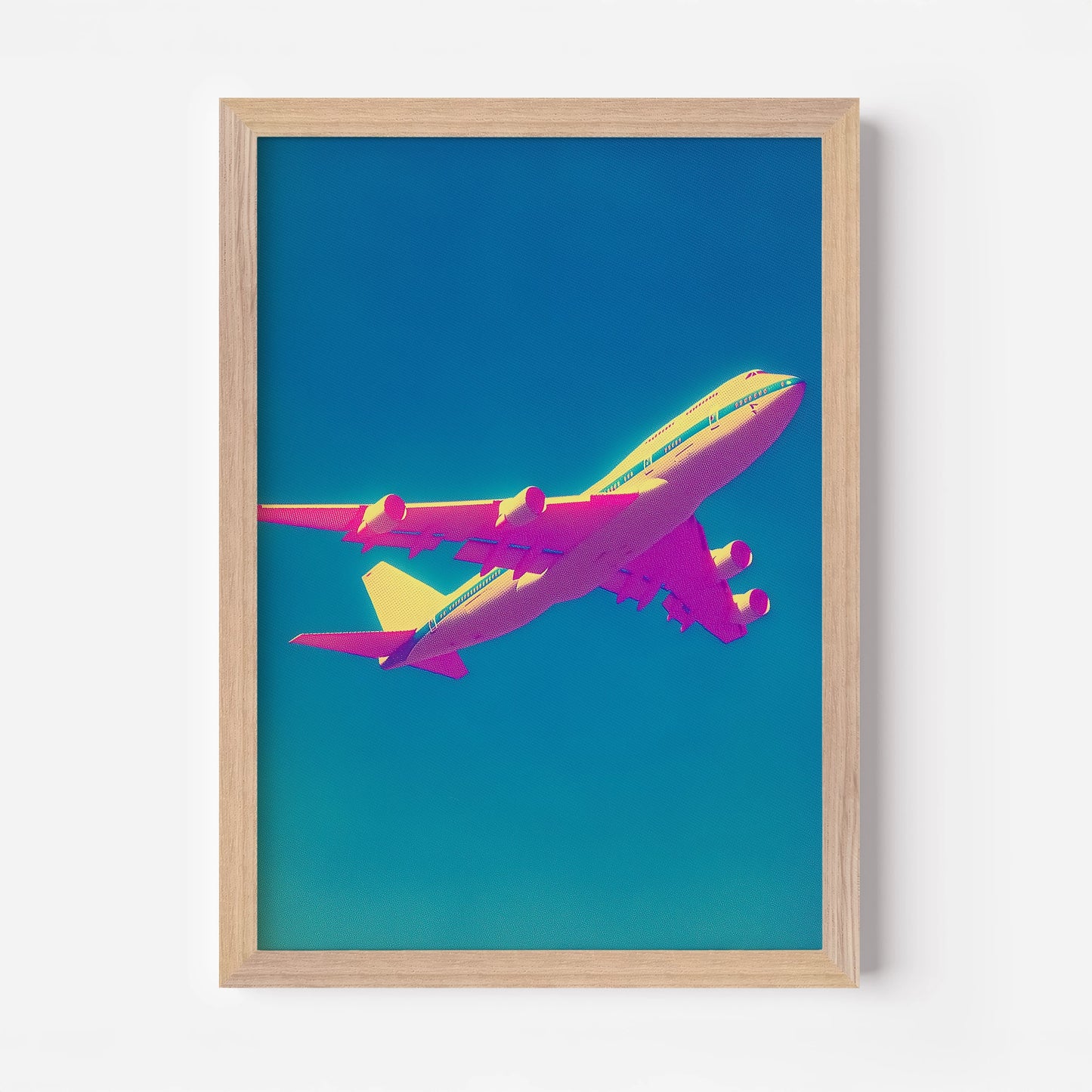Plane Flight Travel Poster