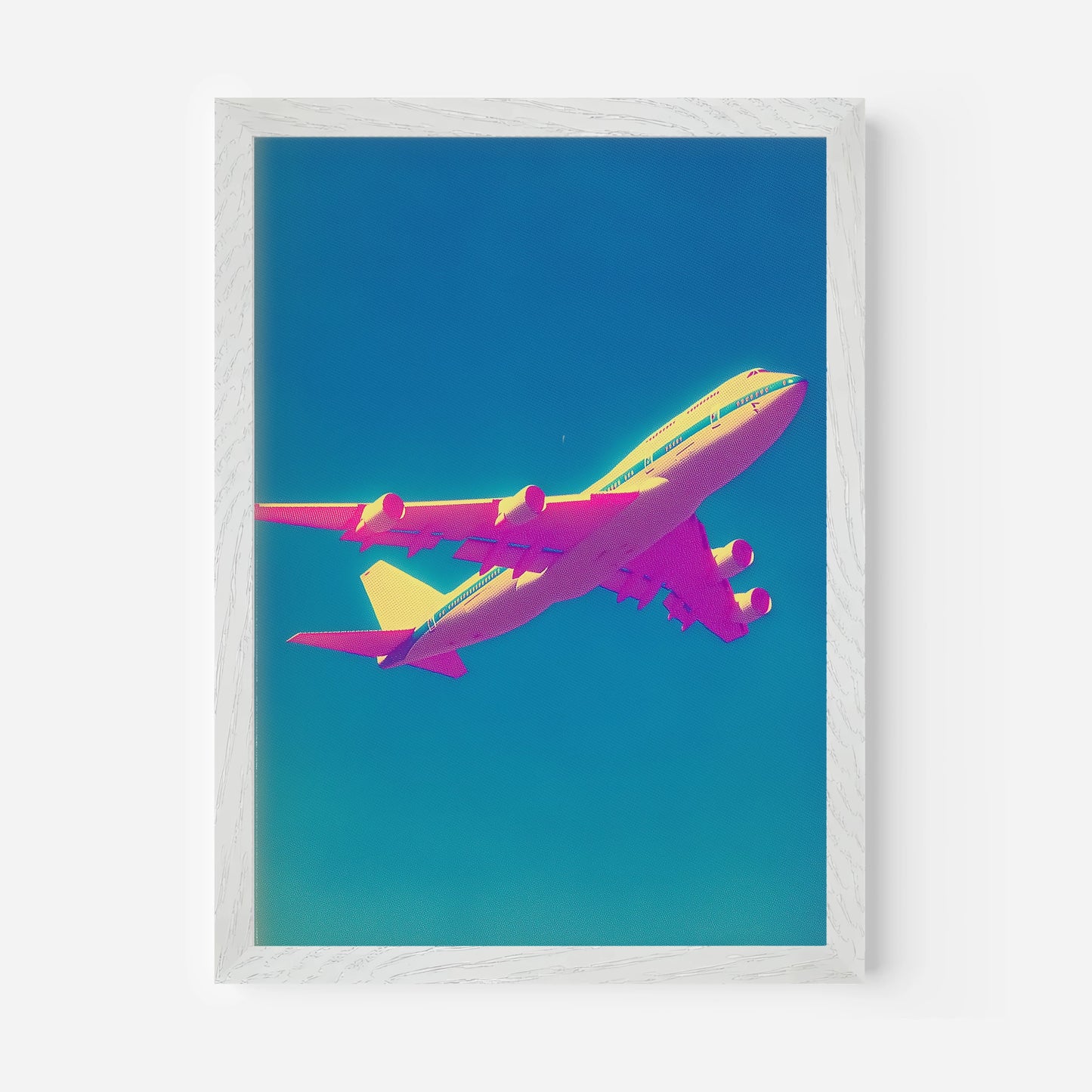 Plane Flight Travel Poster