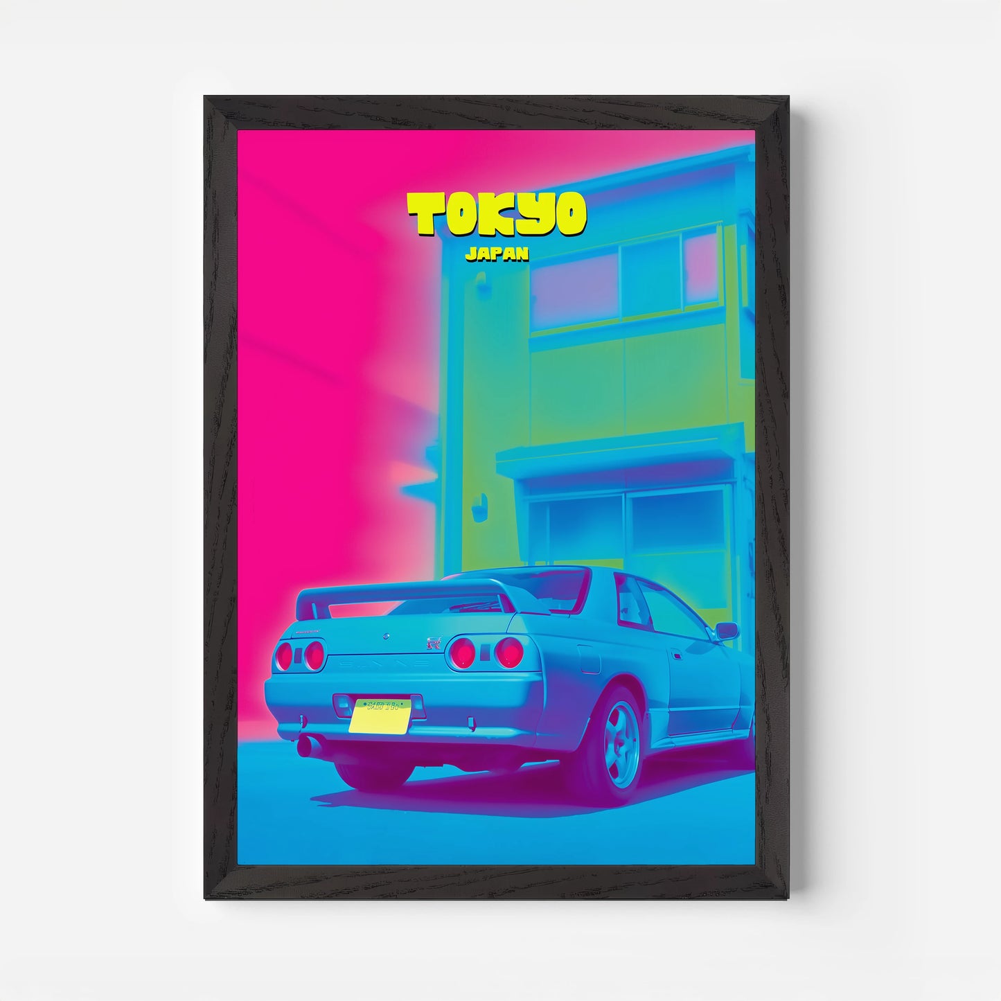 Tokyo Nissan Skyline Japan Asia Travel Poster