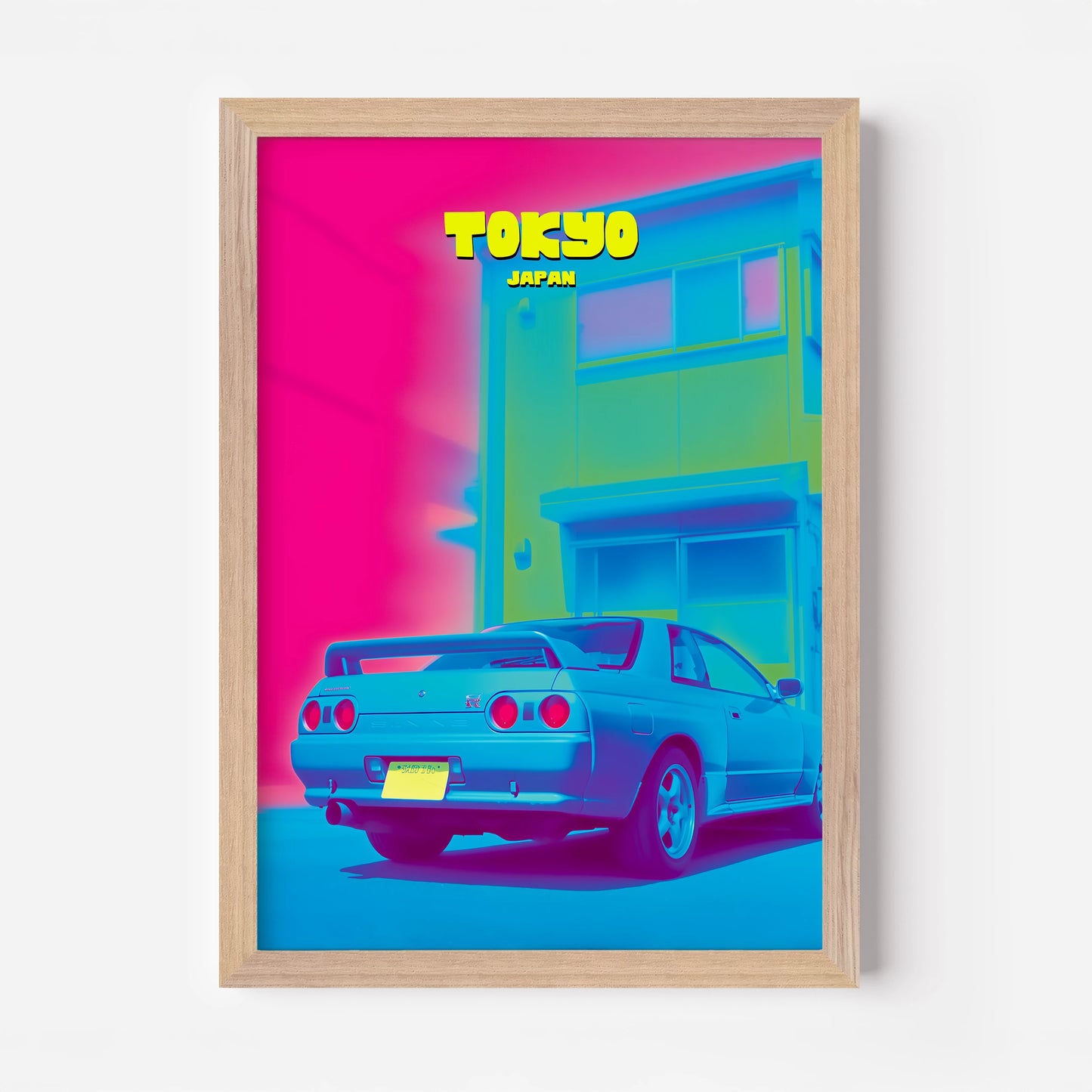 Tokyo Nissan Skyline Japan Asia Travel Poster