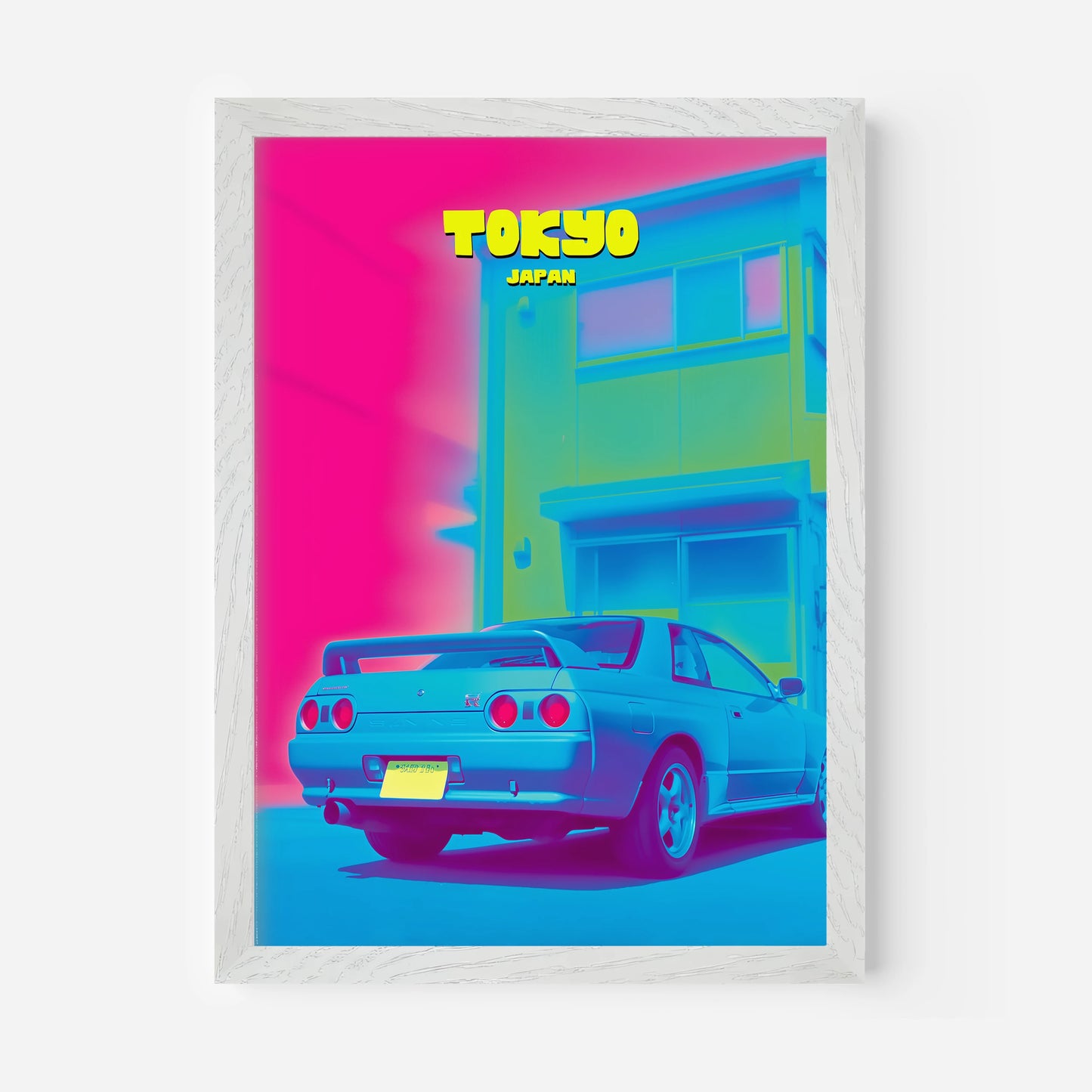 Tokyo Nissan Skyline Japan Asia Travel Poster