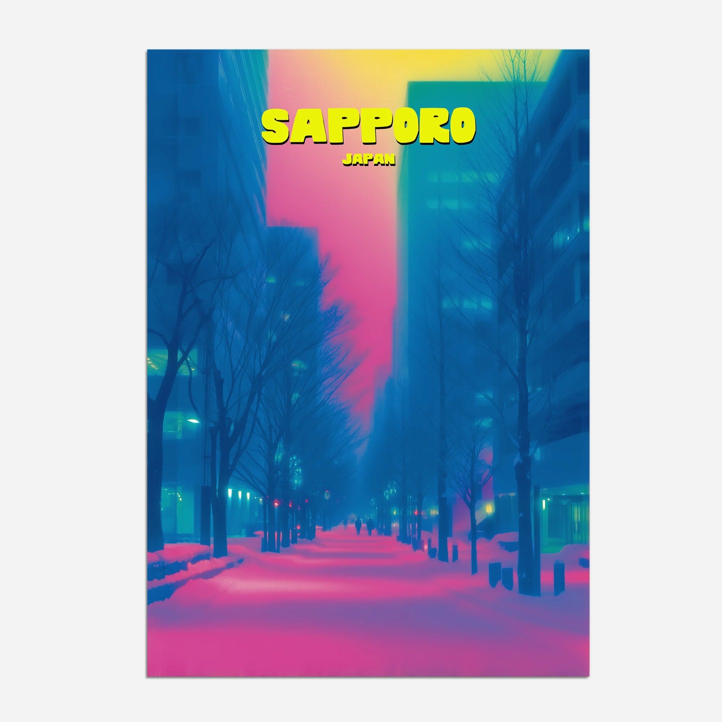 Sapporo Japan Asia Travel Poster