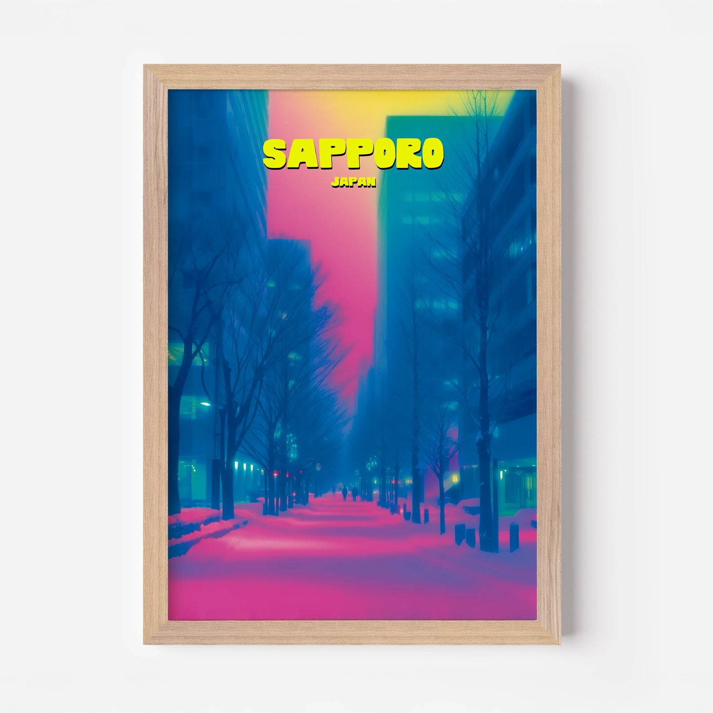 Sapporo Japan Asia Travel Poster