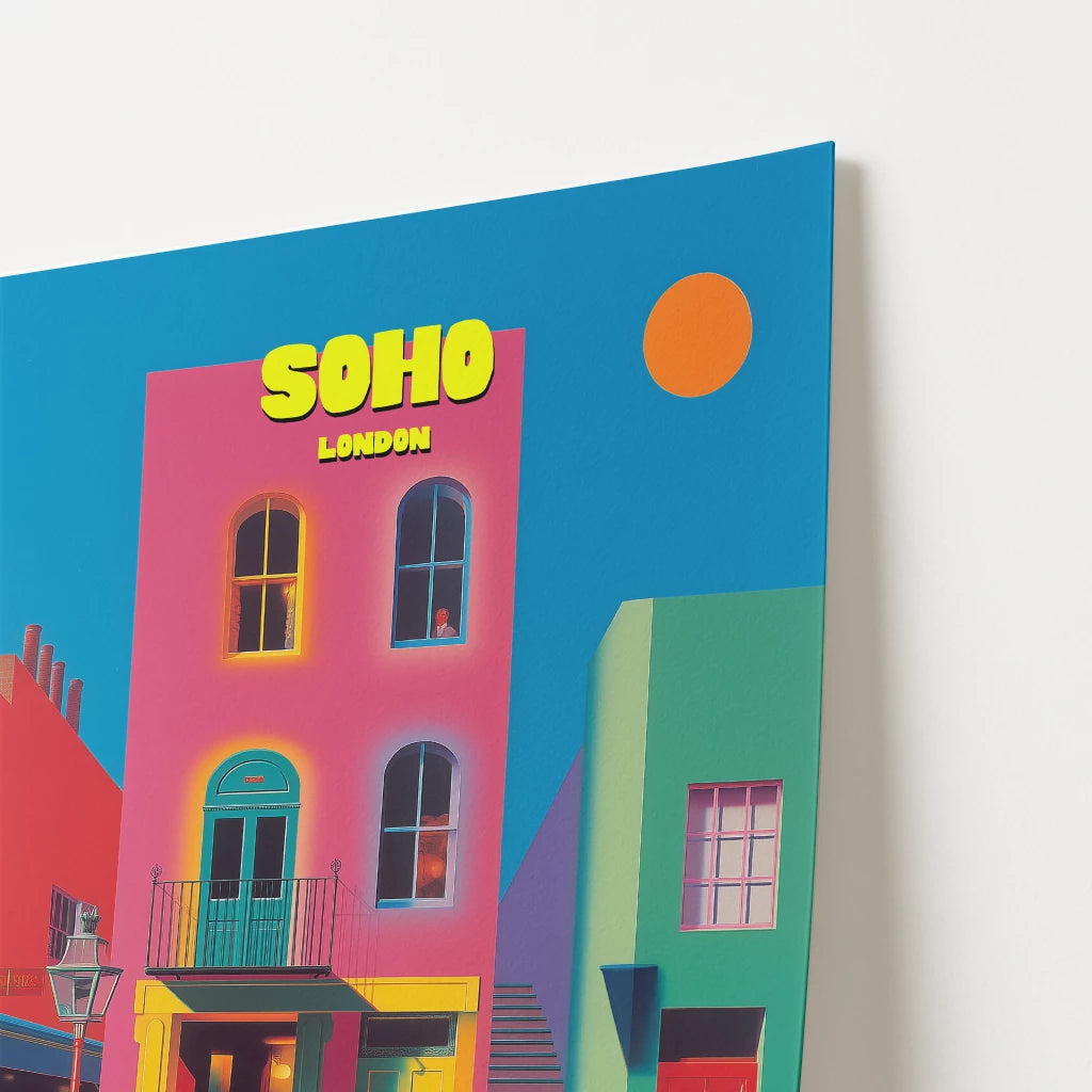 Soho London England Travel Poster