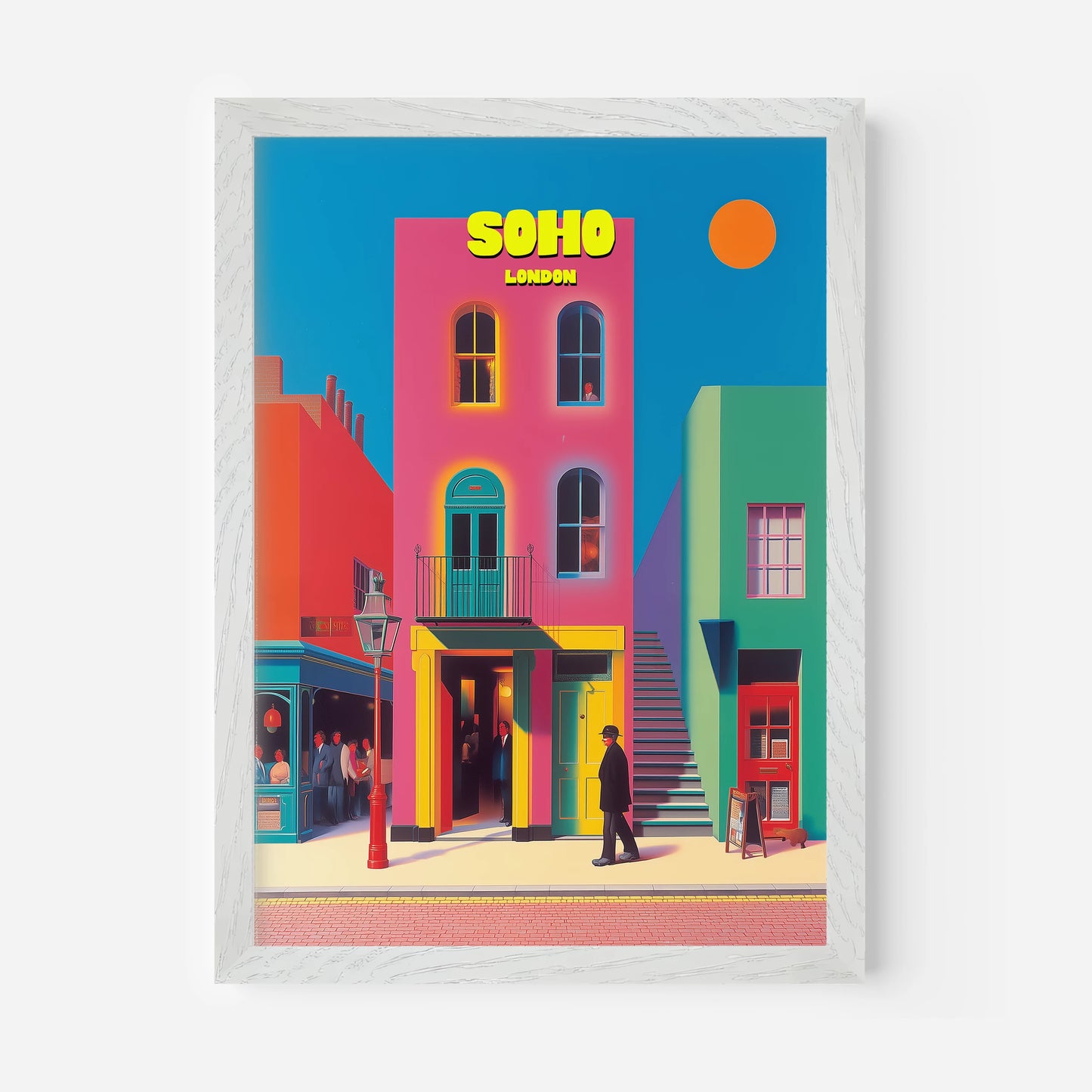 Soho London England Travel Poster