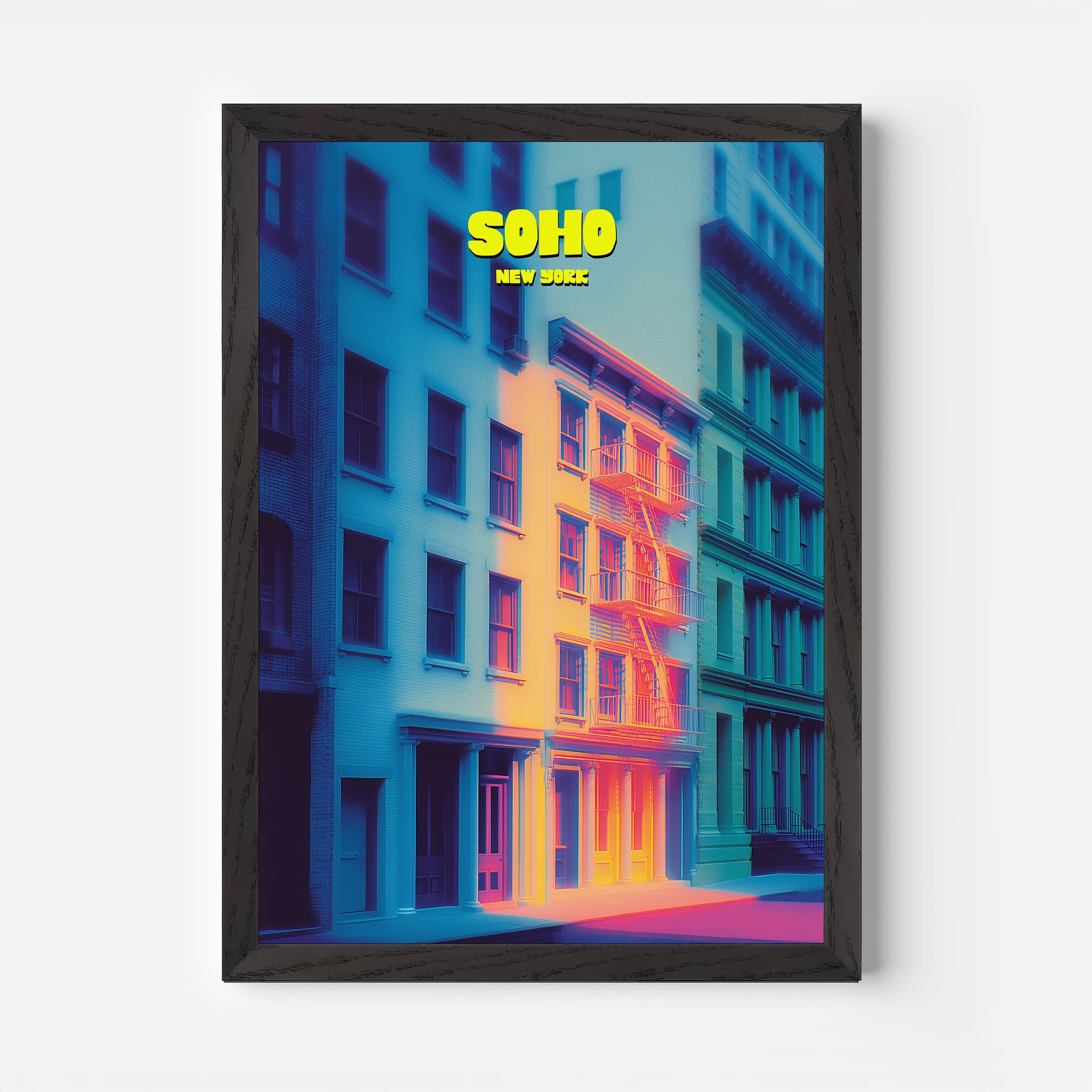 Soho New York Manhattan America Travel Poster