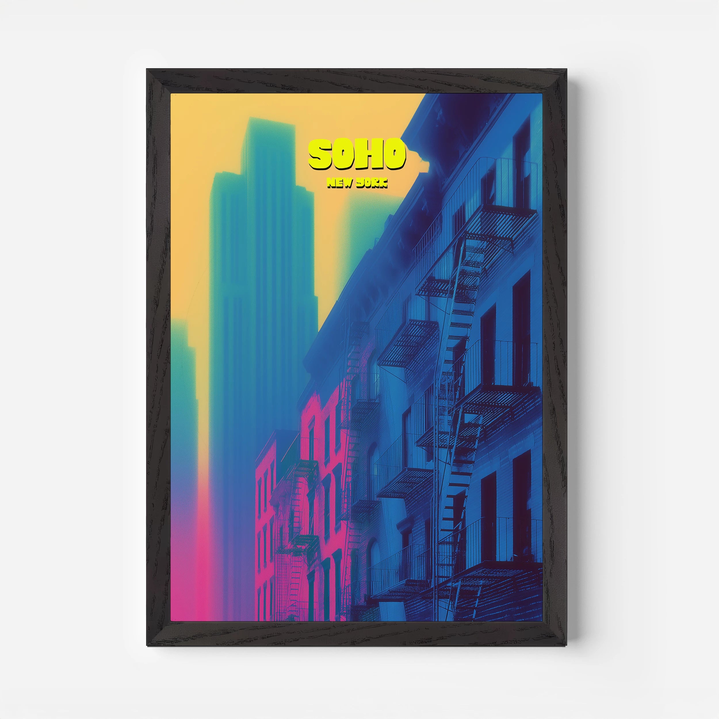Soho New York Manhattan America Travel Poster