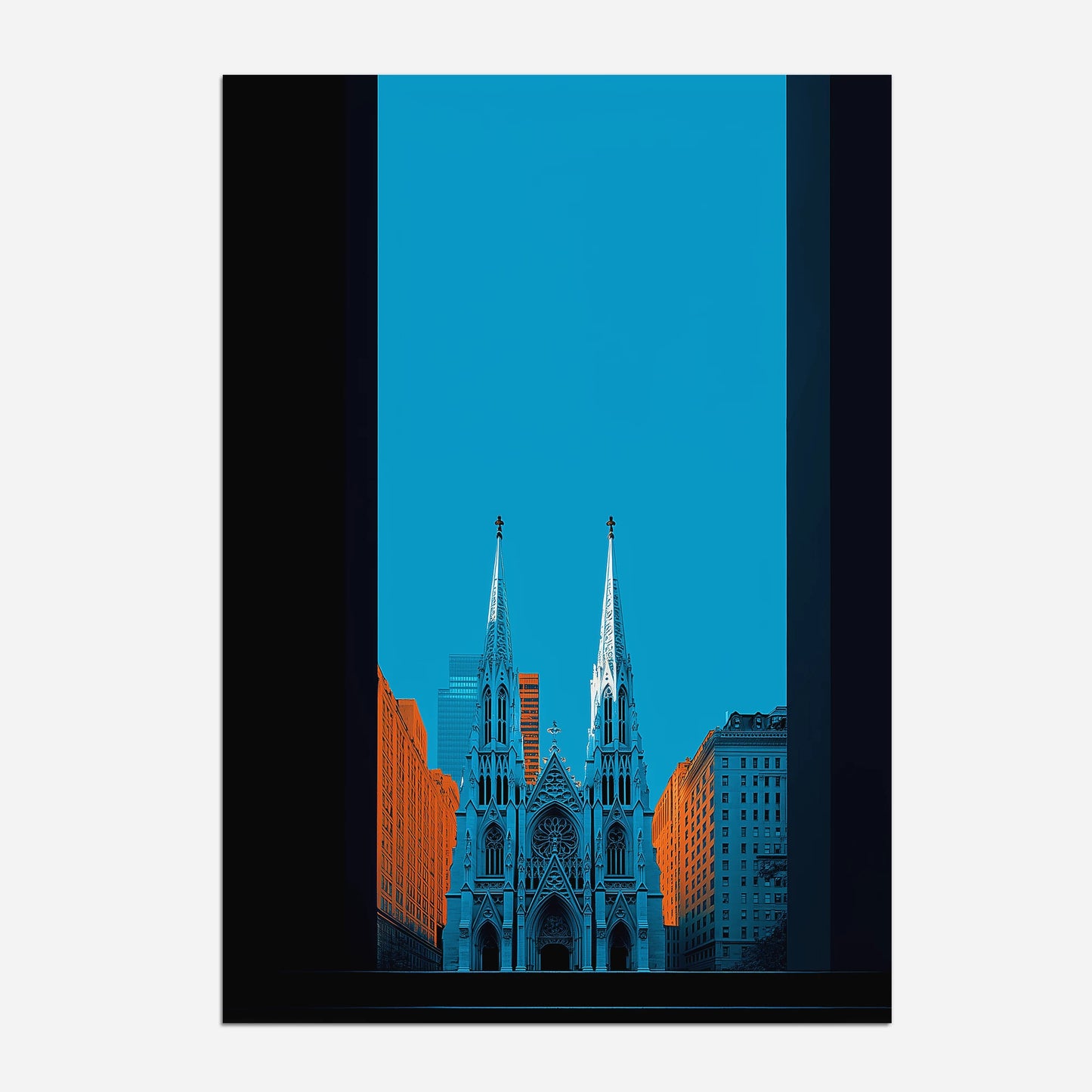 St. Patrick's Cathedral New York America Travel Poster